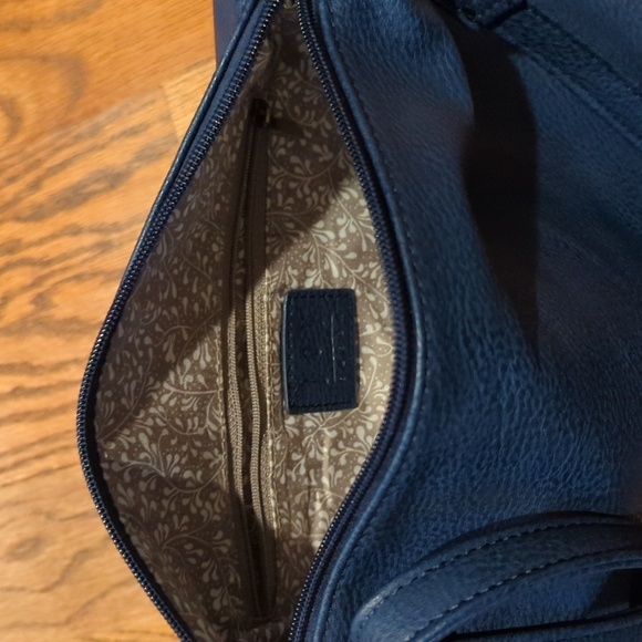 Dark Blue Joy Susan Faux Leather Crossbody Navy Blue Purse - Picture 6 of 8